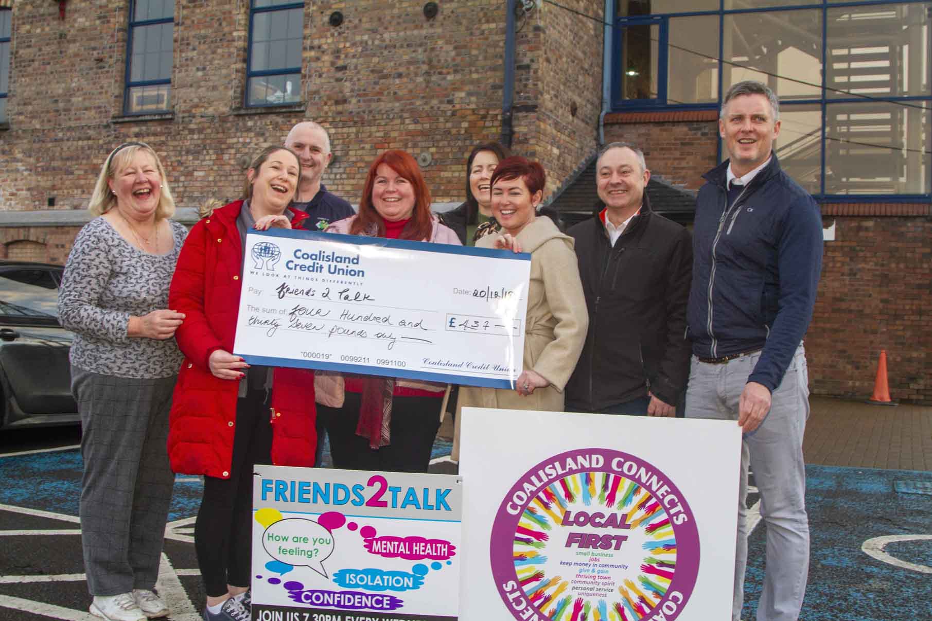 Coalisland traders deliver for mental health group