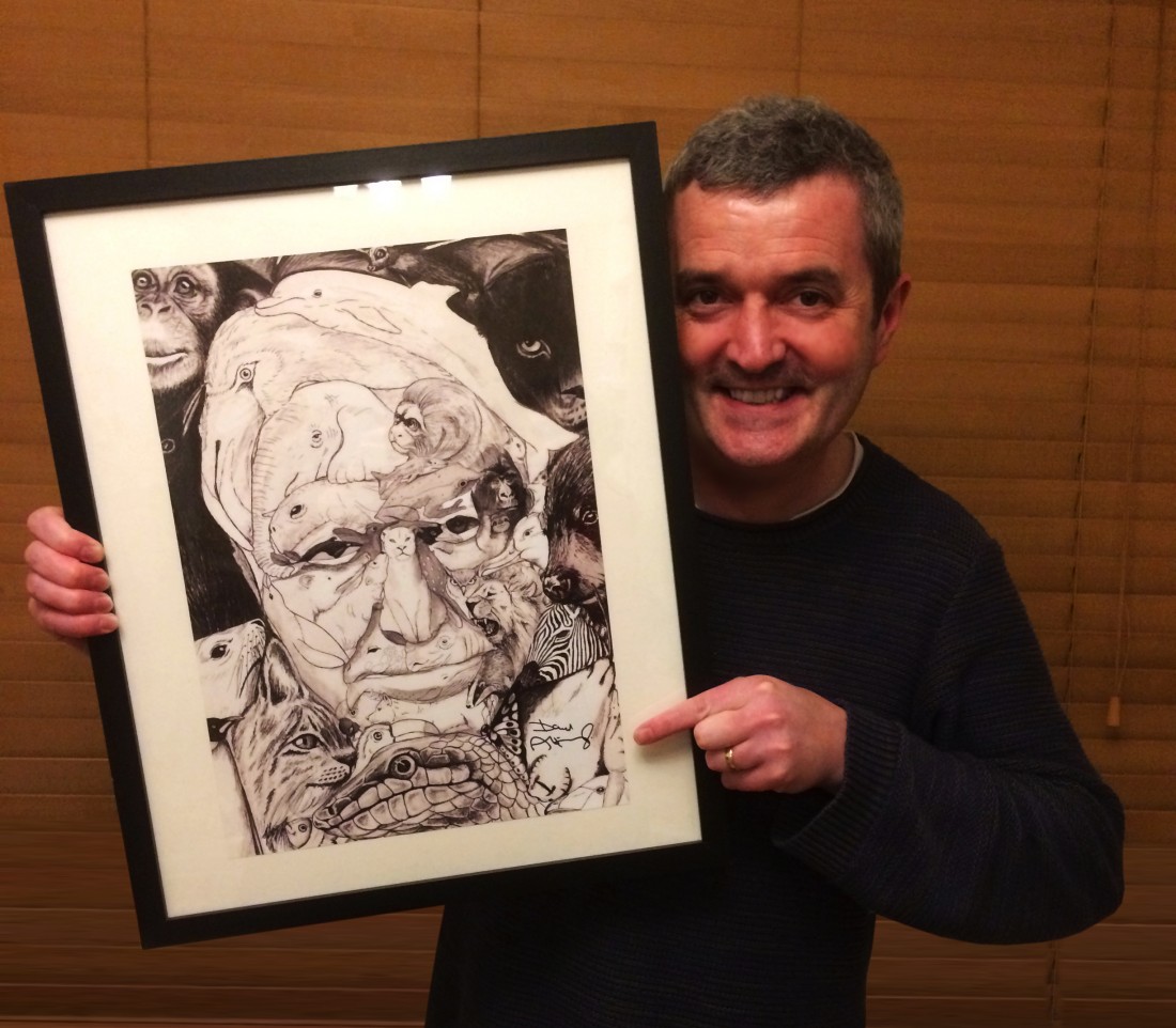 Quentin’s Attenborough portrait is pawsome and wild!