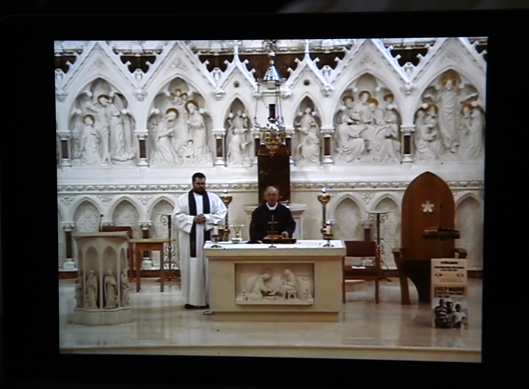 Webcam religious services ‘a strange experience’