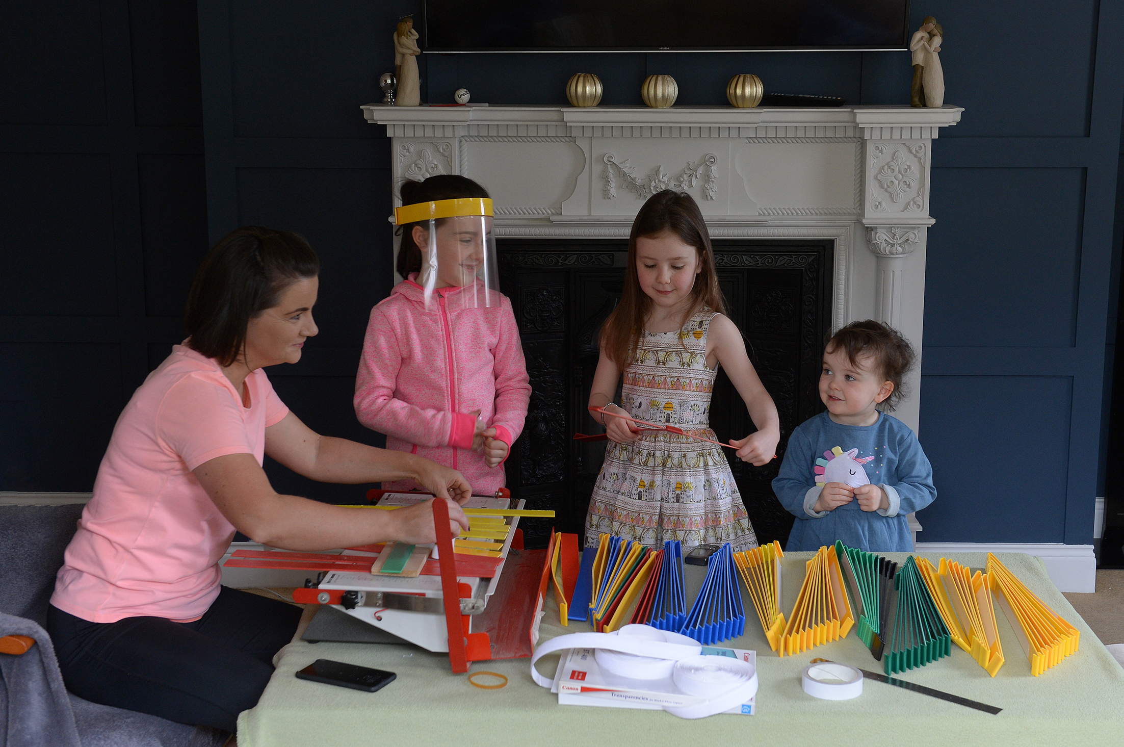 Teacher makes face masks for ‘desperate’ health workers