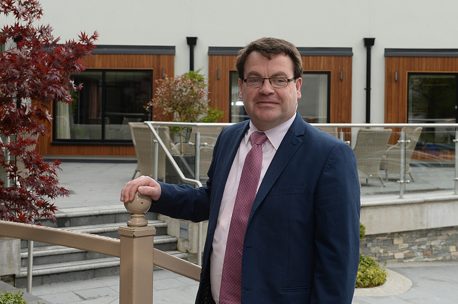 Staff at Omagh Hotel putting on running shoes