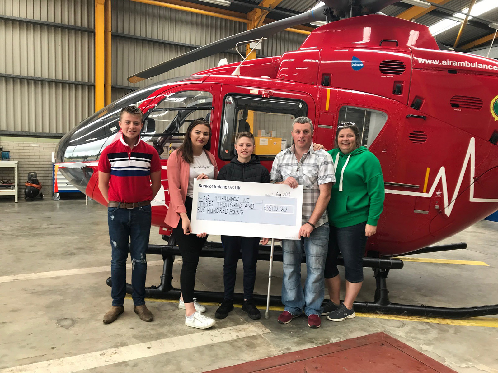 Crush ordeal family gives back to Air Ambulance