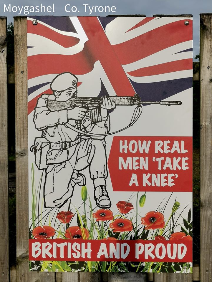 Loyalists’ take the knee poster ‘incitement to hatred’