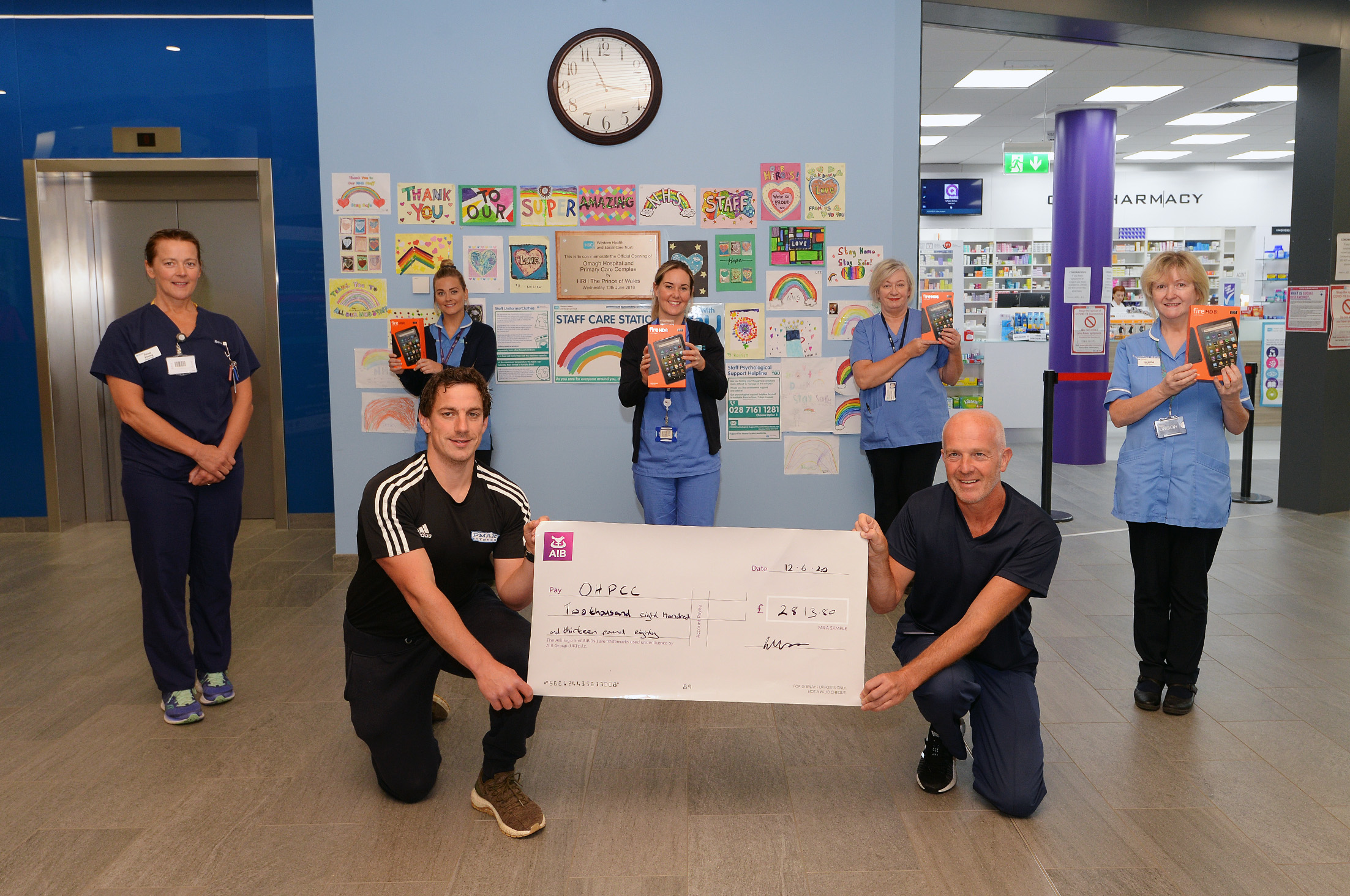 Fitness fundraiser provides tablets for renal patients