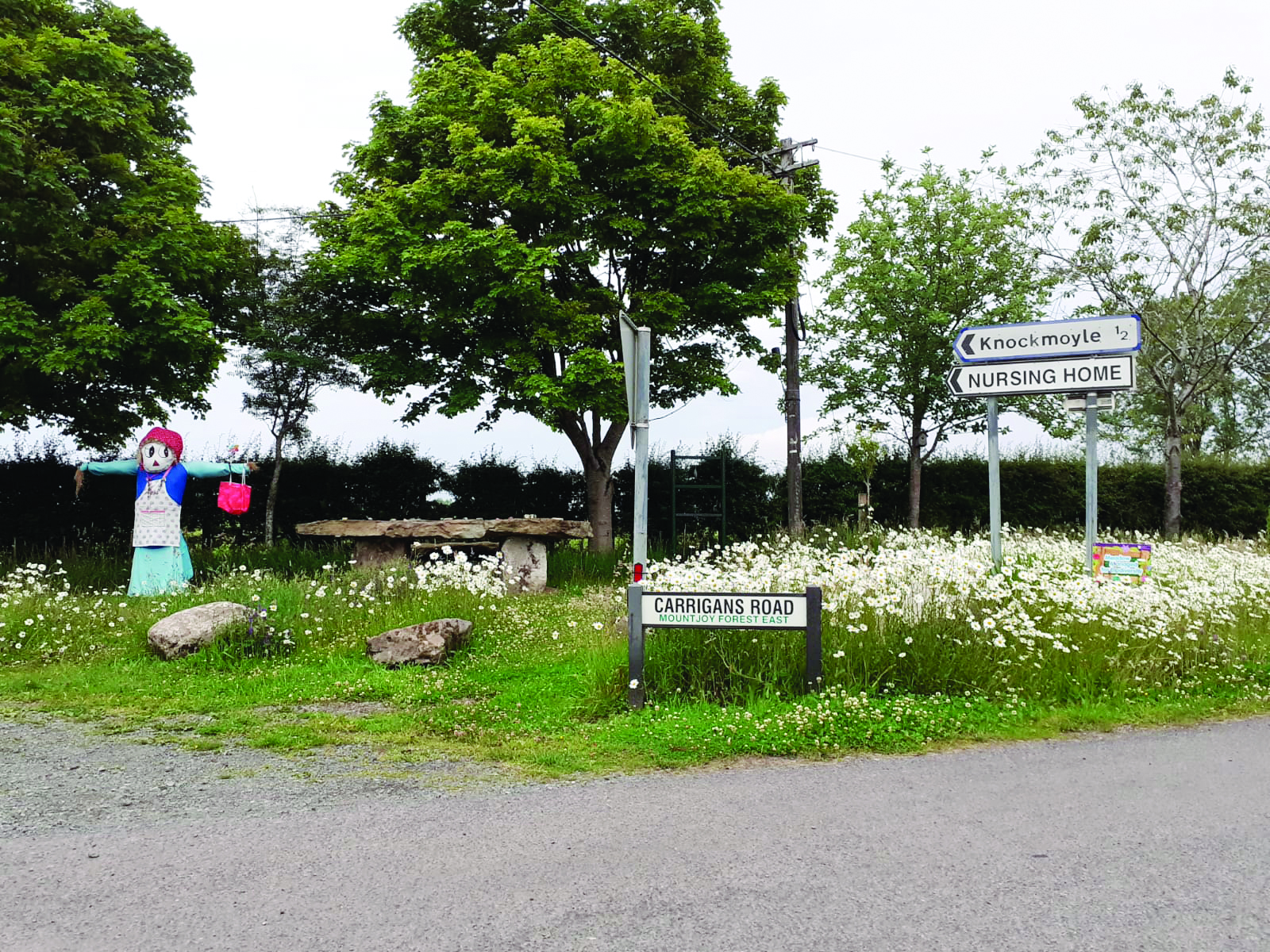 Young girl on mission to rebuild vandalised scarecrow