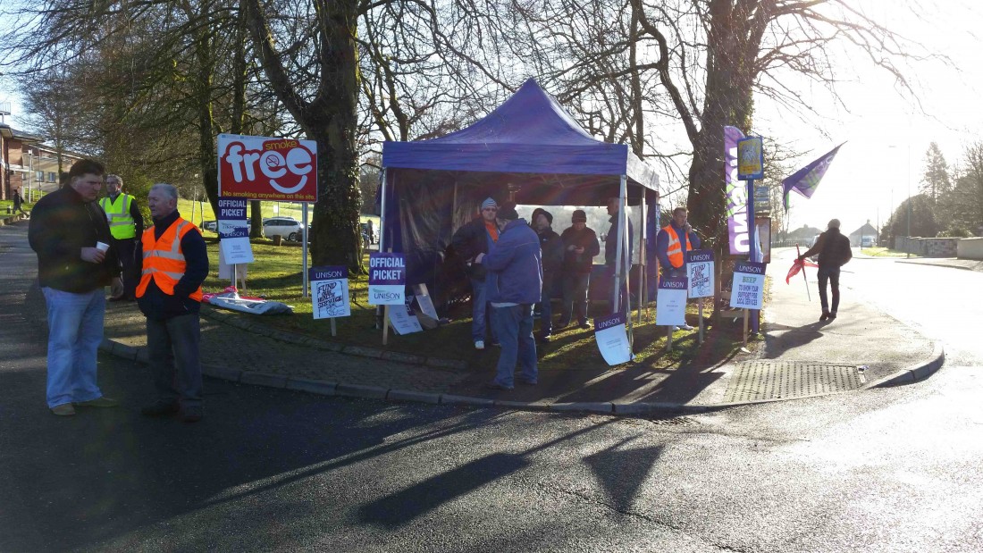 UNISON members taking part in new £2k pay campaign