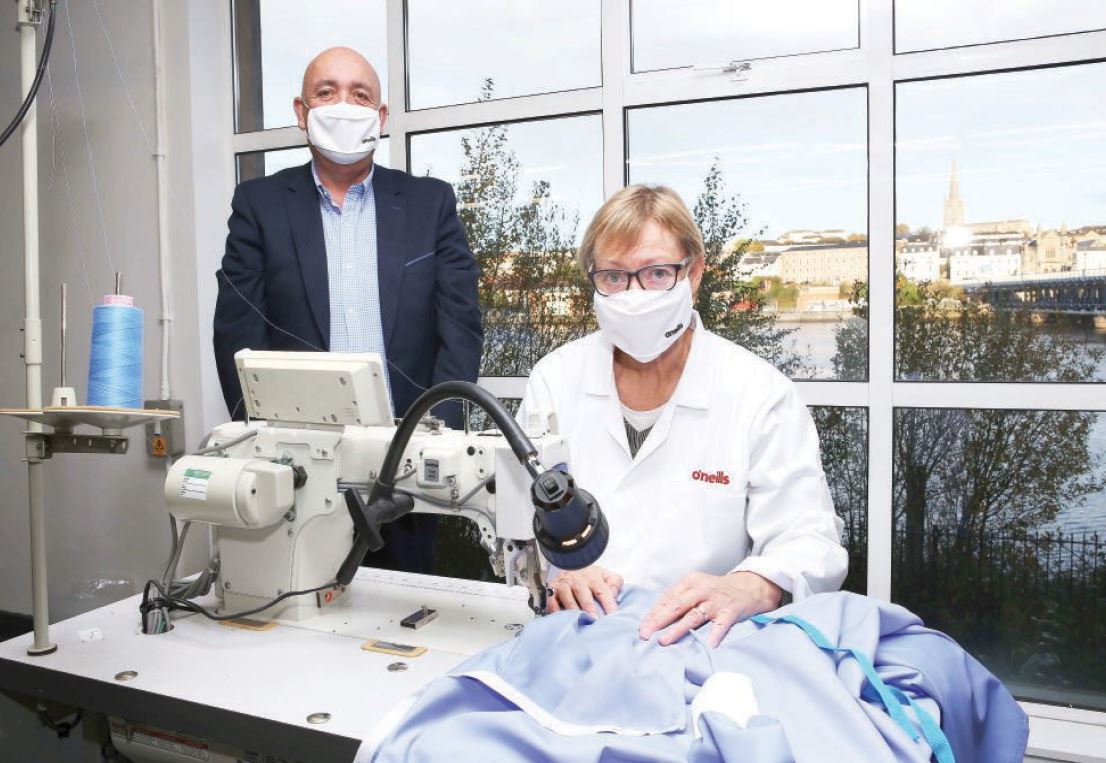 O’Neills manufacture reusable isolation gowns