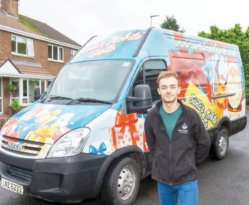 Here comes…Santa on wheels