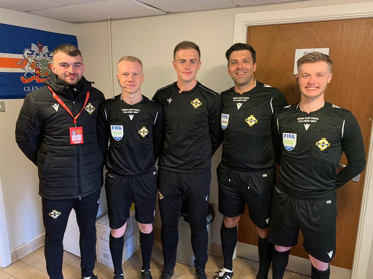 Local pair run the line in Irish Cup Final