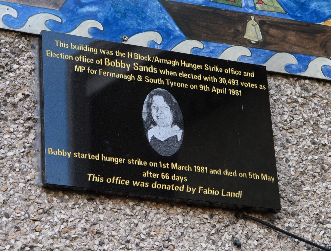 Plaque for Coalisland’s ‘H-block’ office