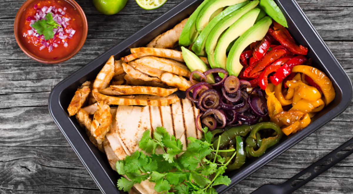 Chicken Fajitas Lunch Bowls