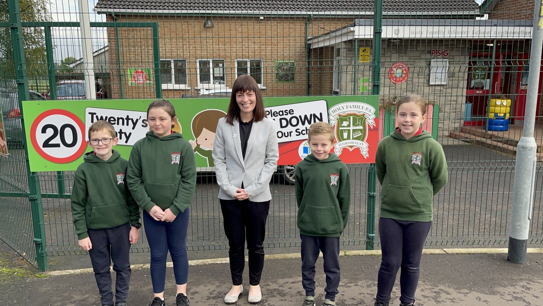 Minister welcomes 20mph speed limits at Tyrone schools