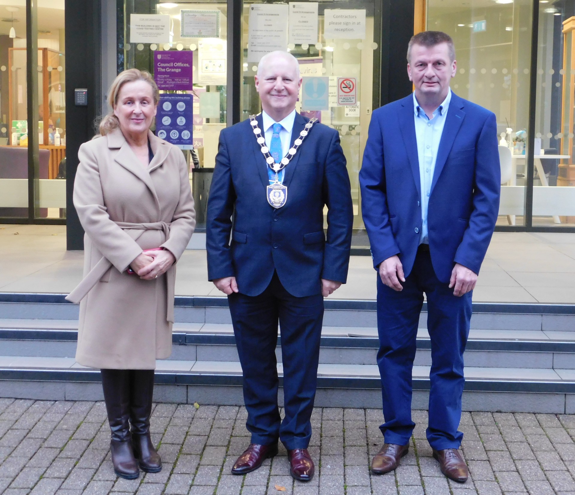 Reception honours head shave fundraiser Seamus Russell