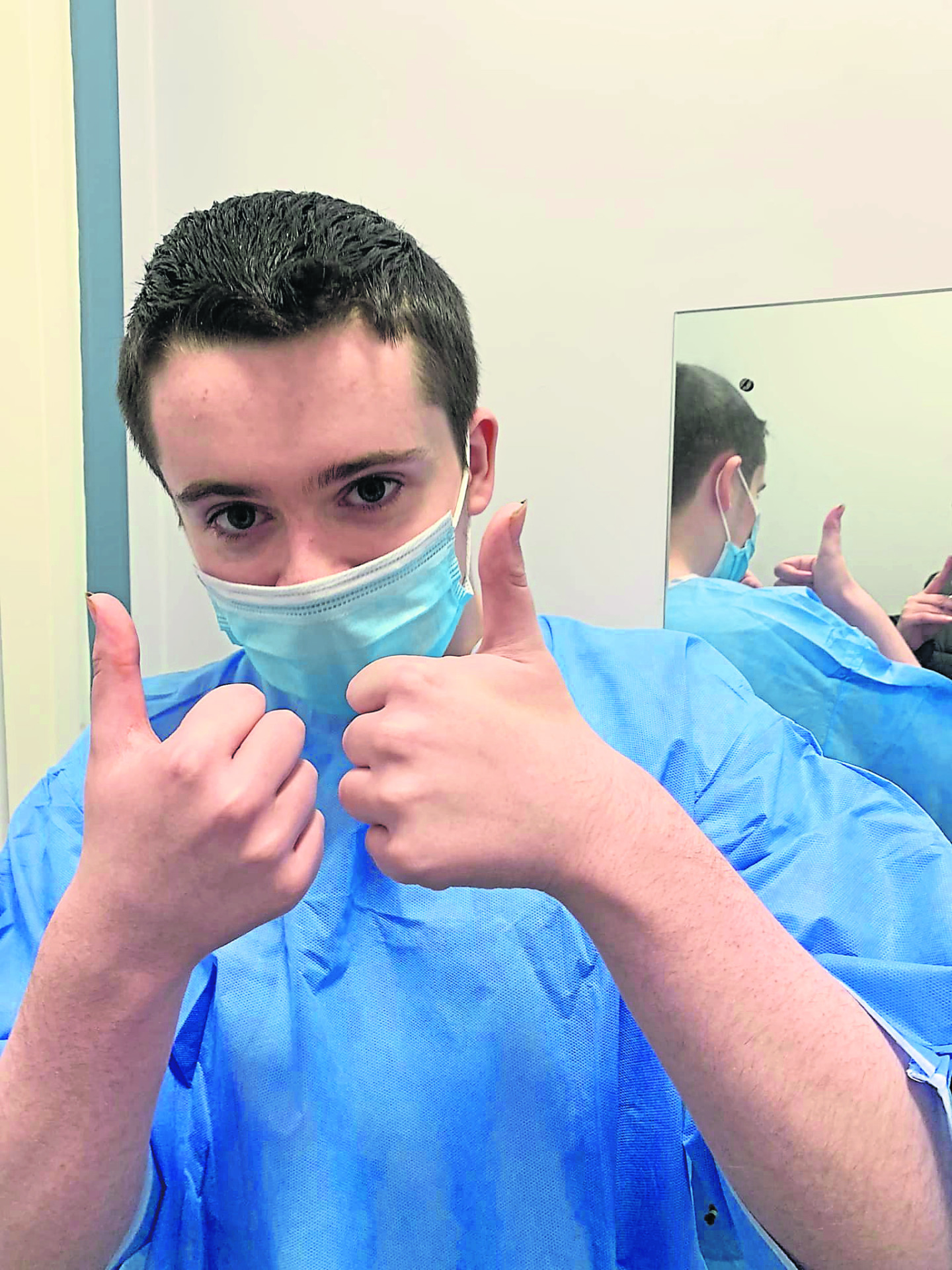 Hayden’s on the road to recovery after operation