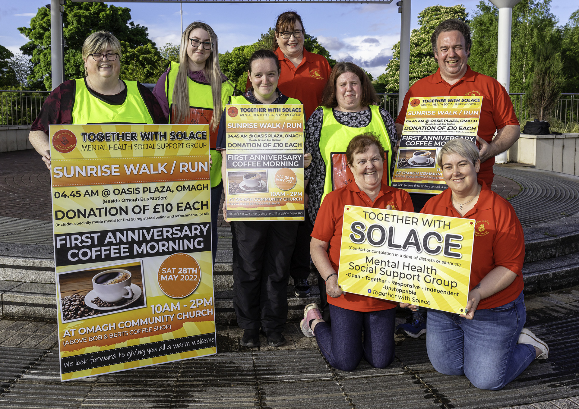 Spectacular walk at sunrise celebrates Solace