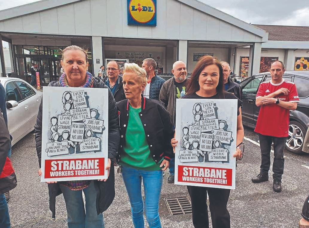 Strabane Workers Together hold protest