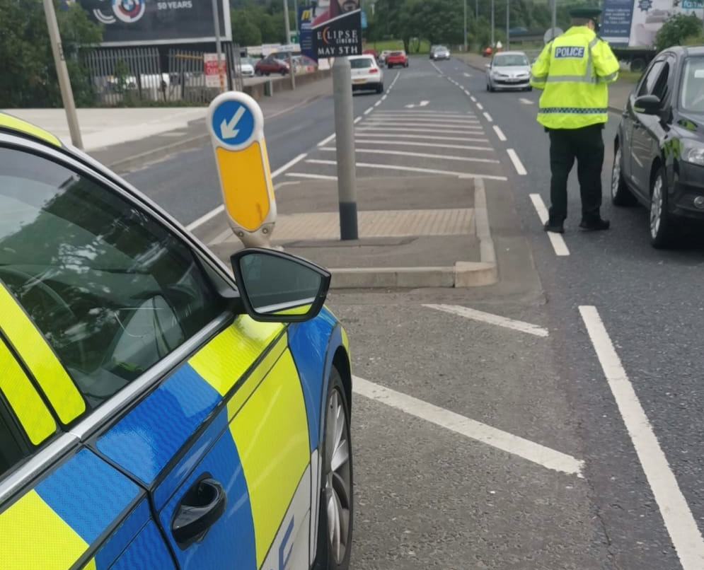 Road closed due to single vehicle collision