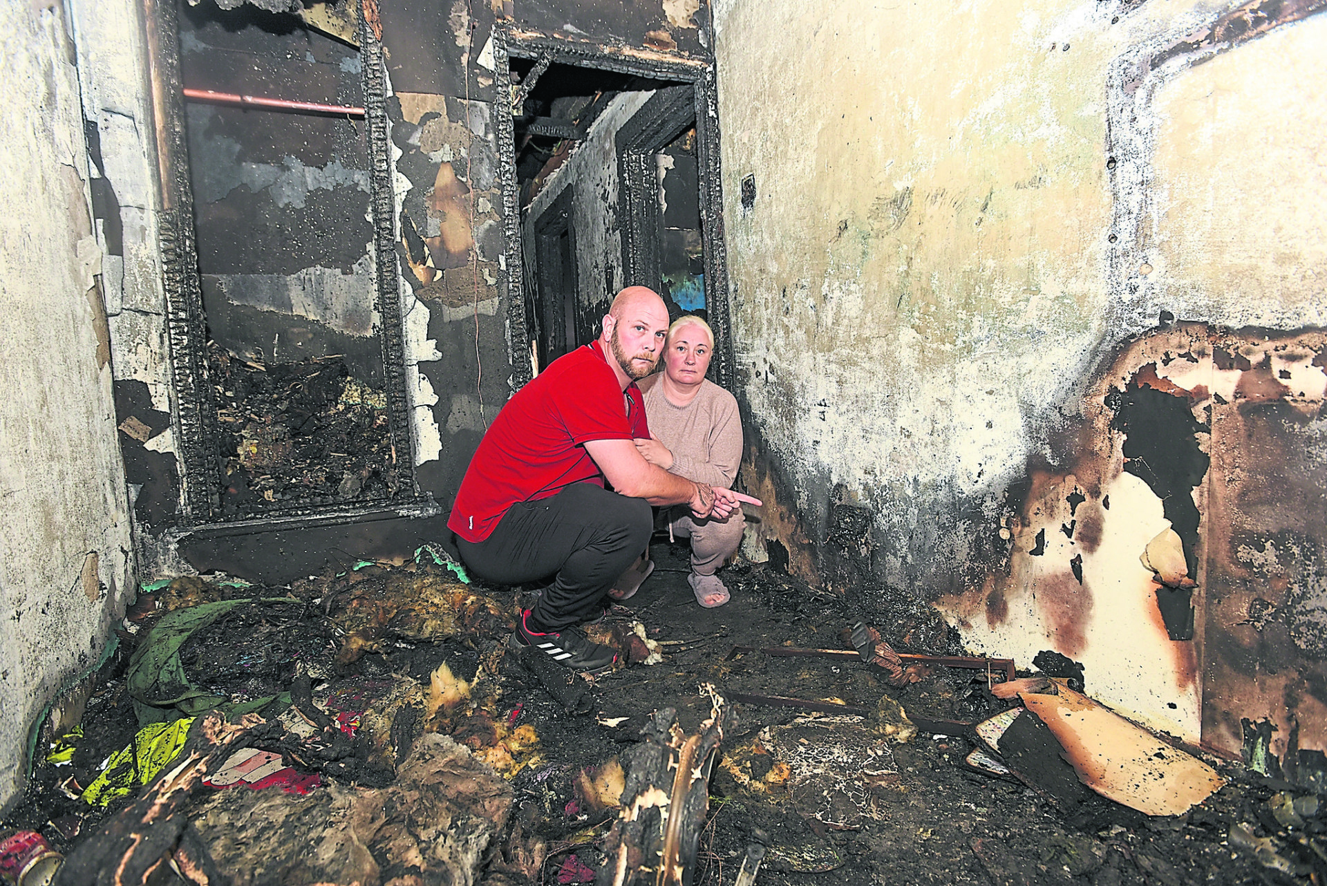 Exploding mobile charger fire caused fire