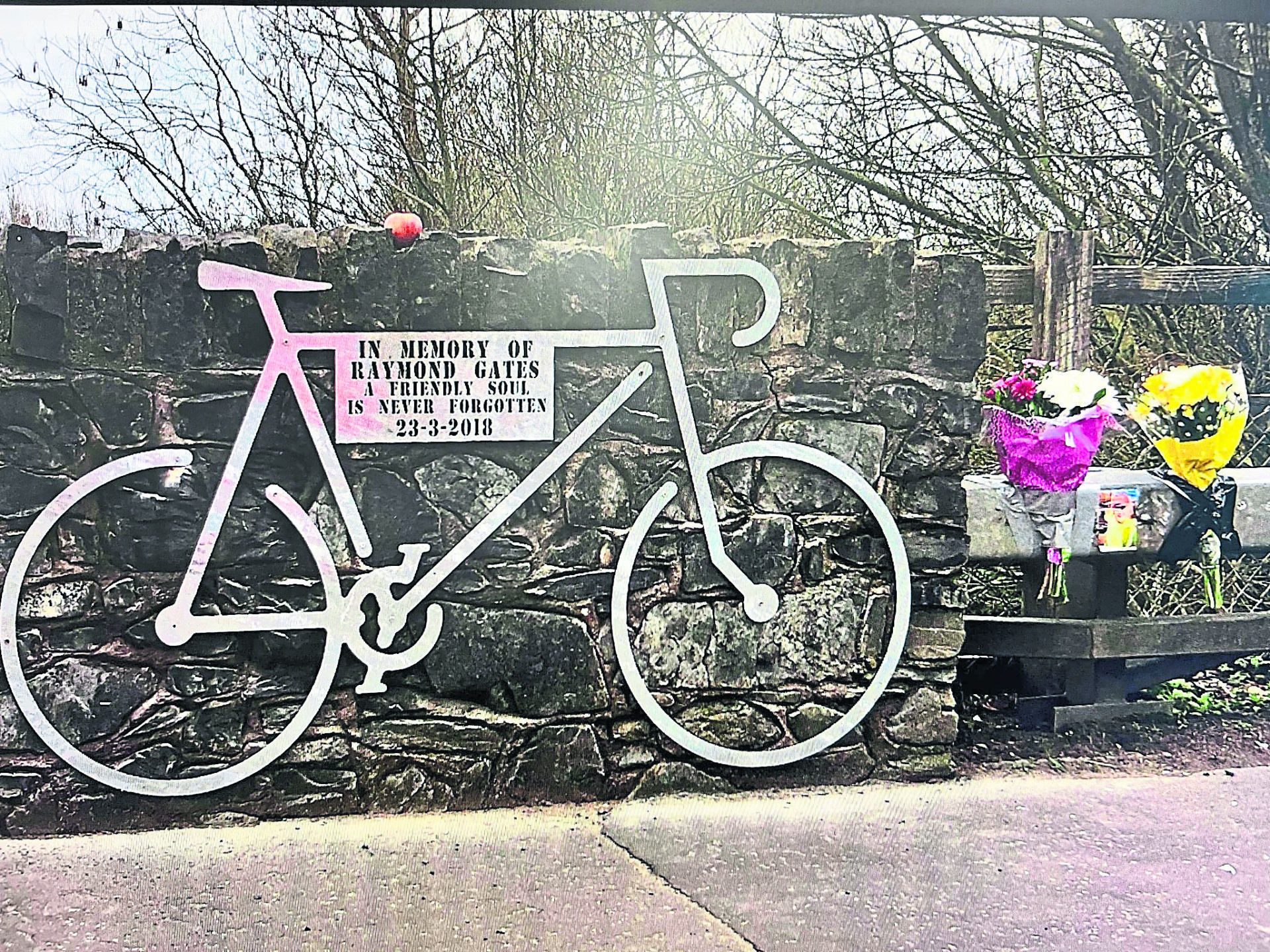 Community voice their disgust after vandalism of memorial to Raymond