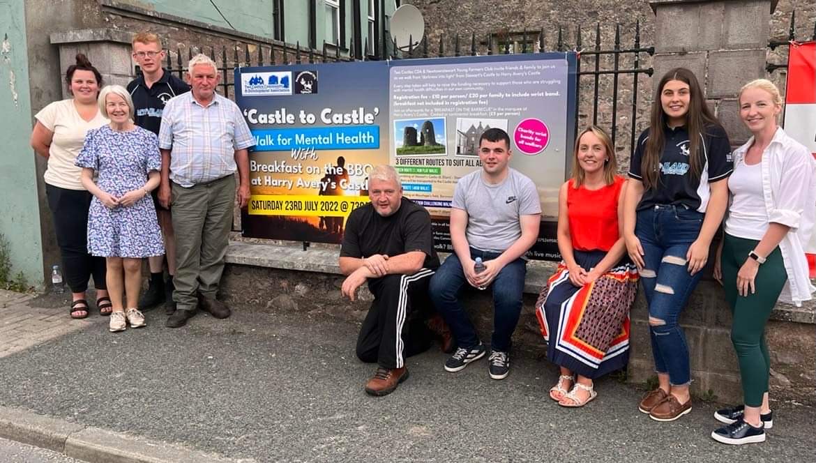 Sunrise walk from one ancient castle to another to promote mental health