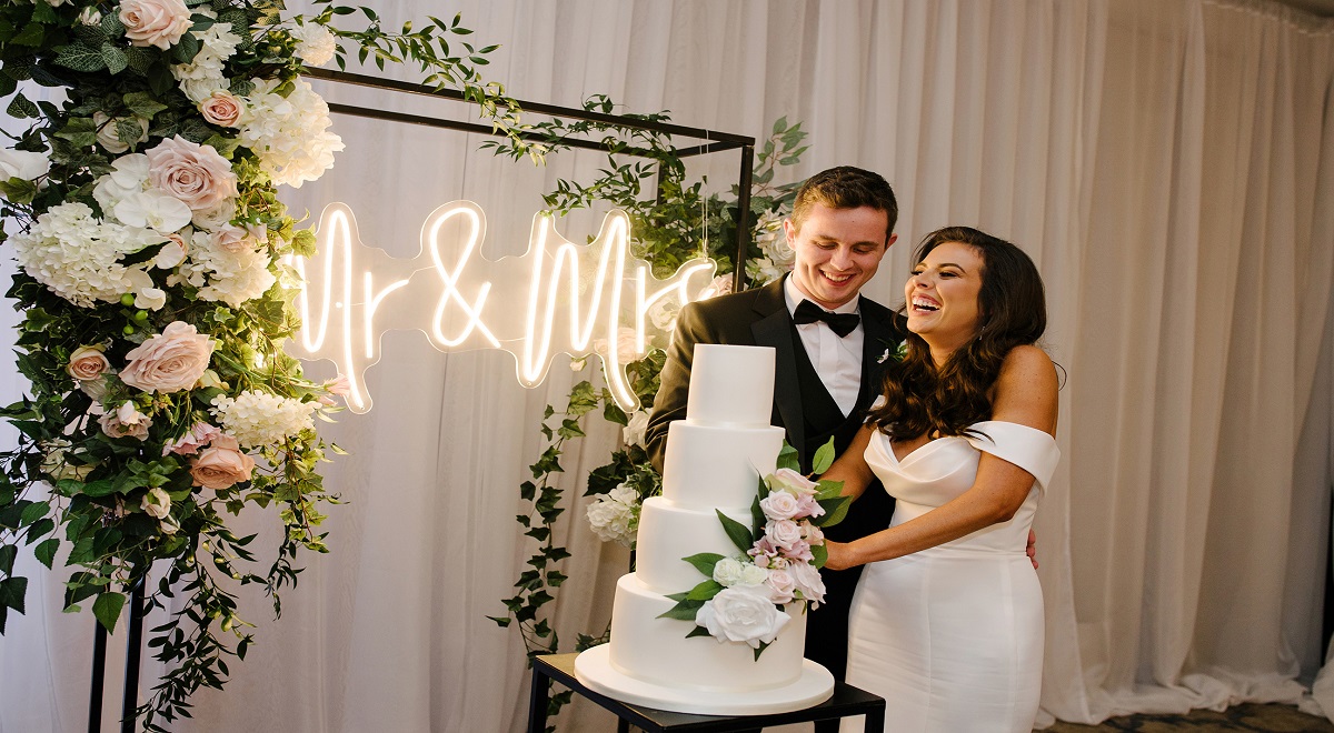 Memories in white for Sarah and Mark