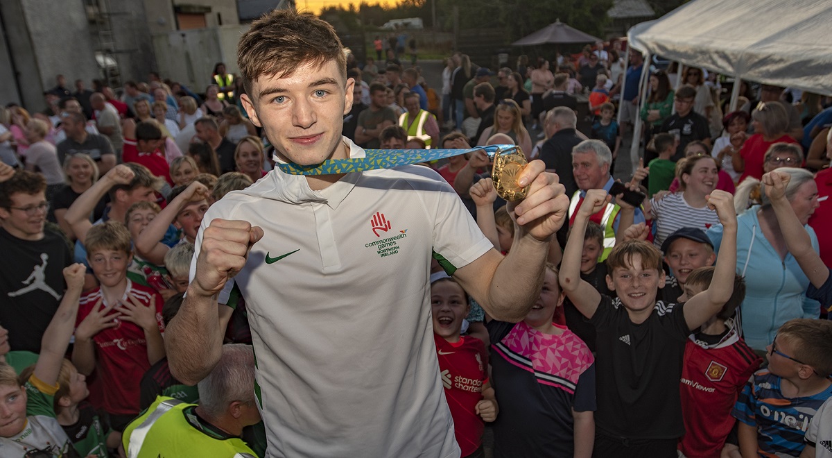 Commonwealth Featherweight champion Jude Gallagher