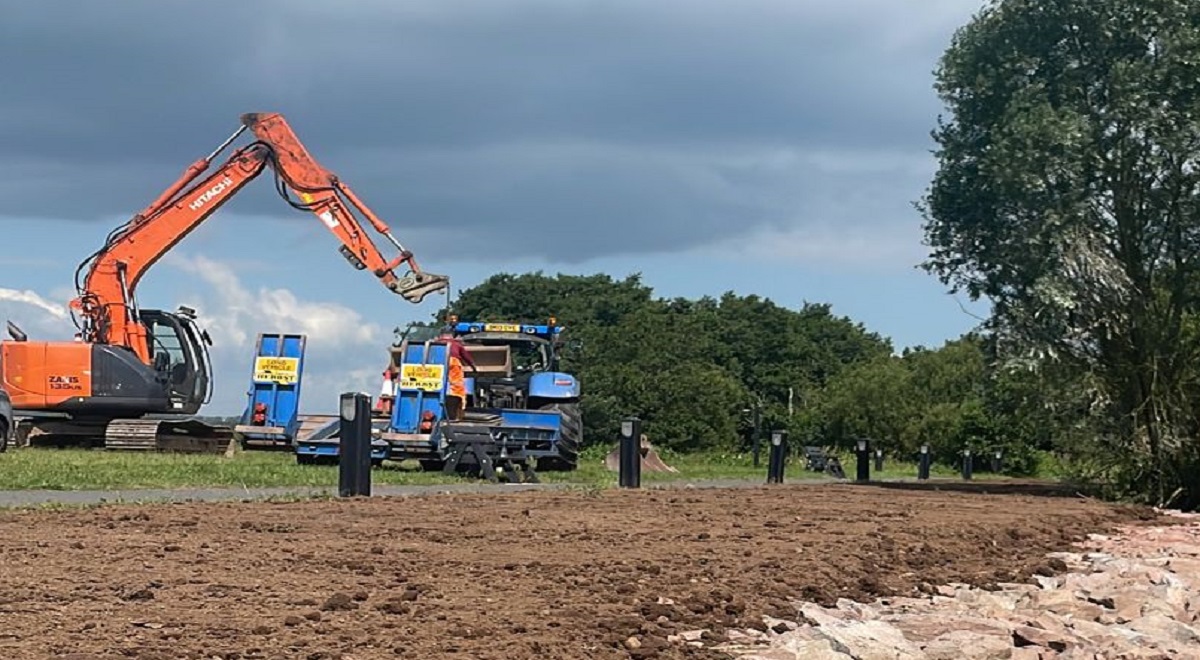 Work to protect walkway at Washingbay