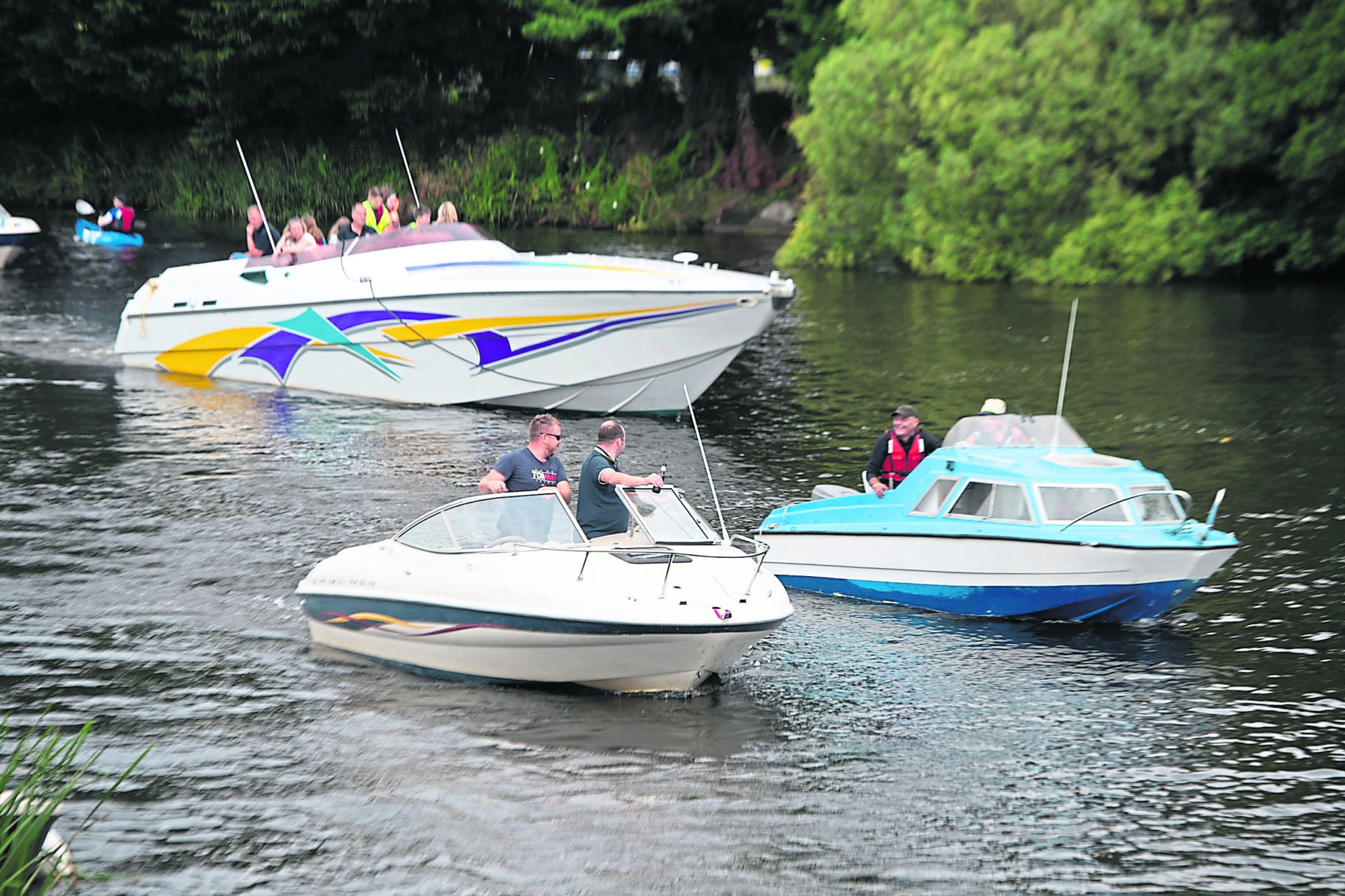 Floating protest puts River Blackwater blockage in spotlight
