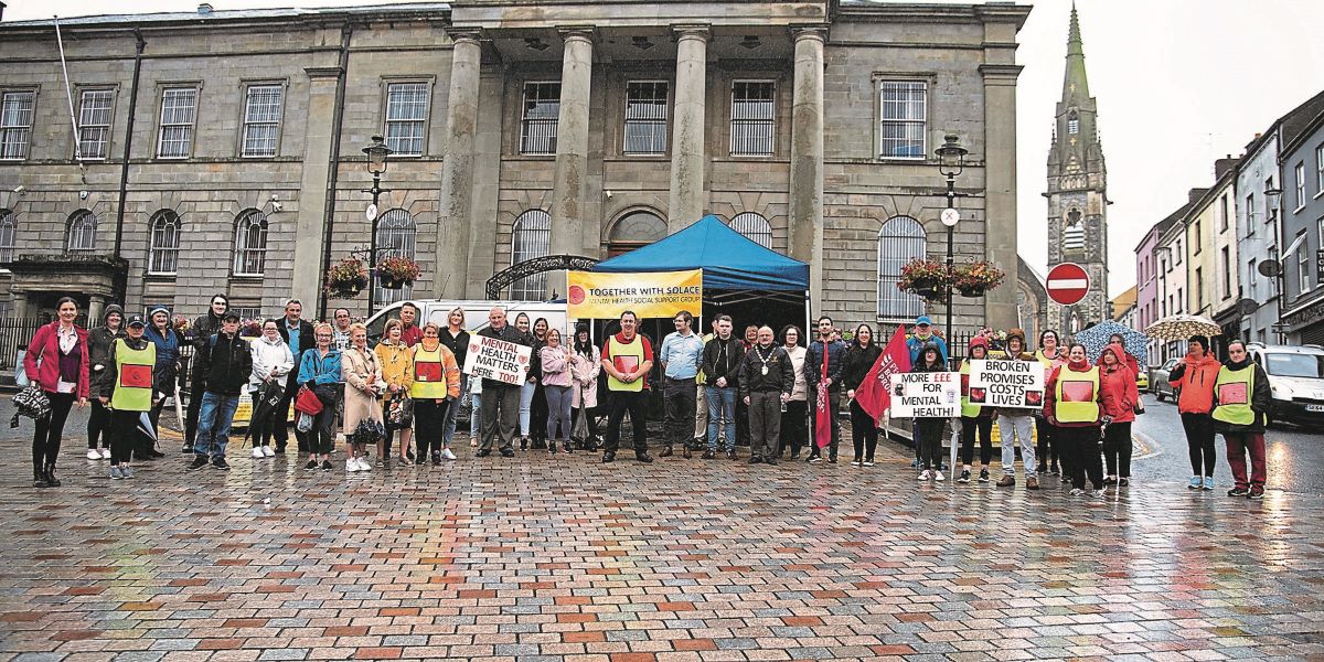 Protest at delay to mental health unit