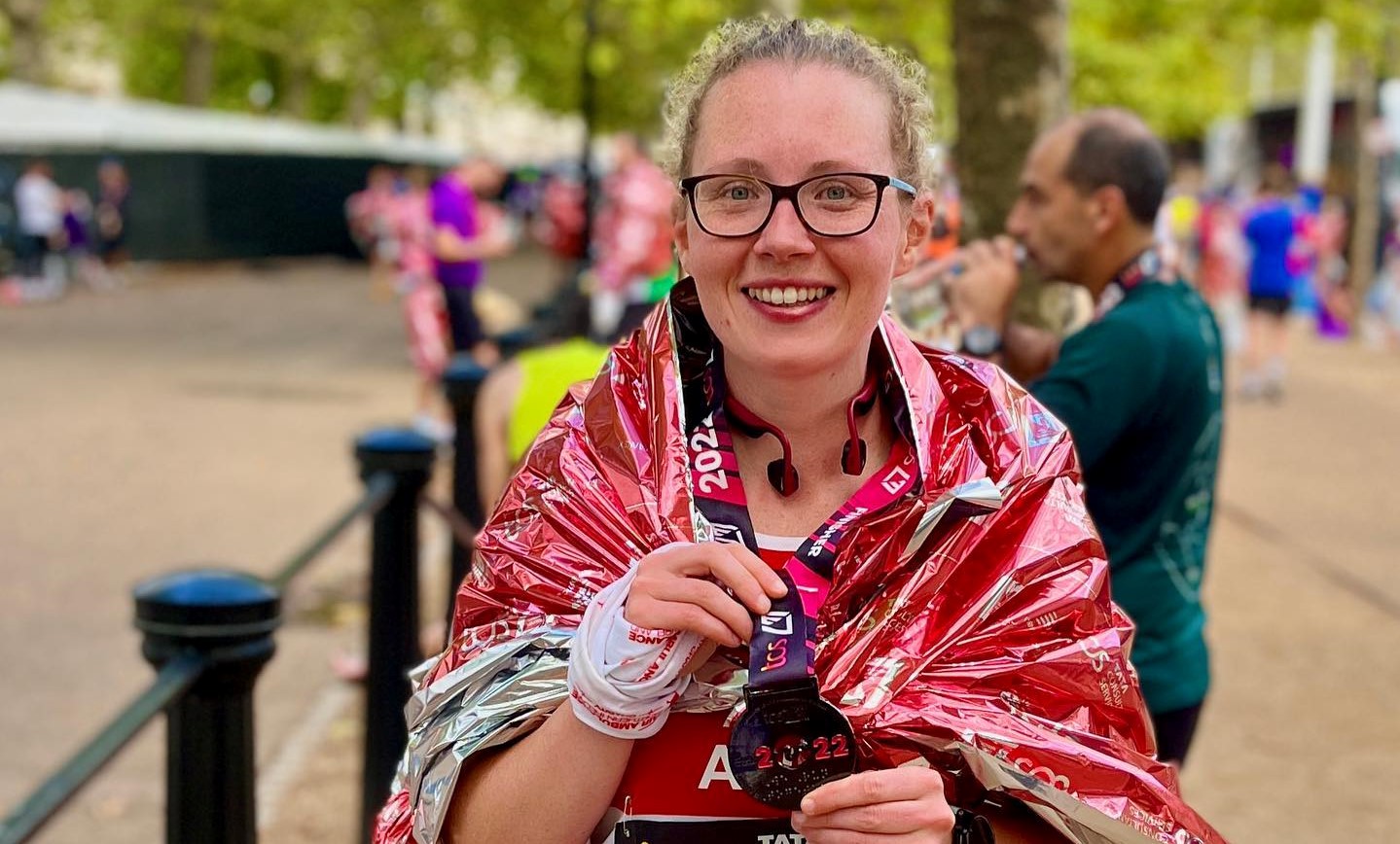 Alex overcomes pain to complete the Dublin Marathon in aid of charity