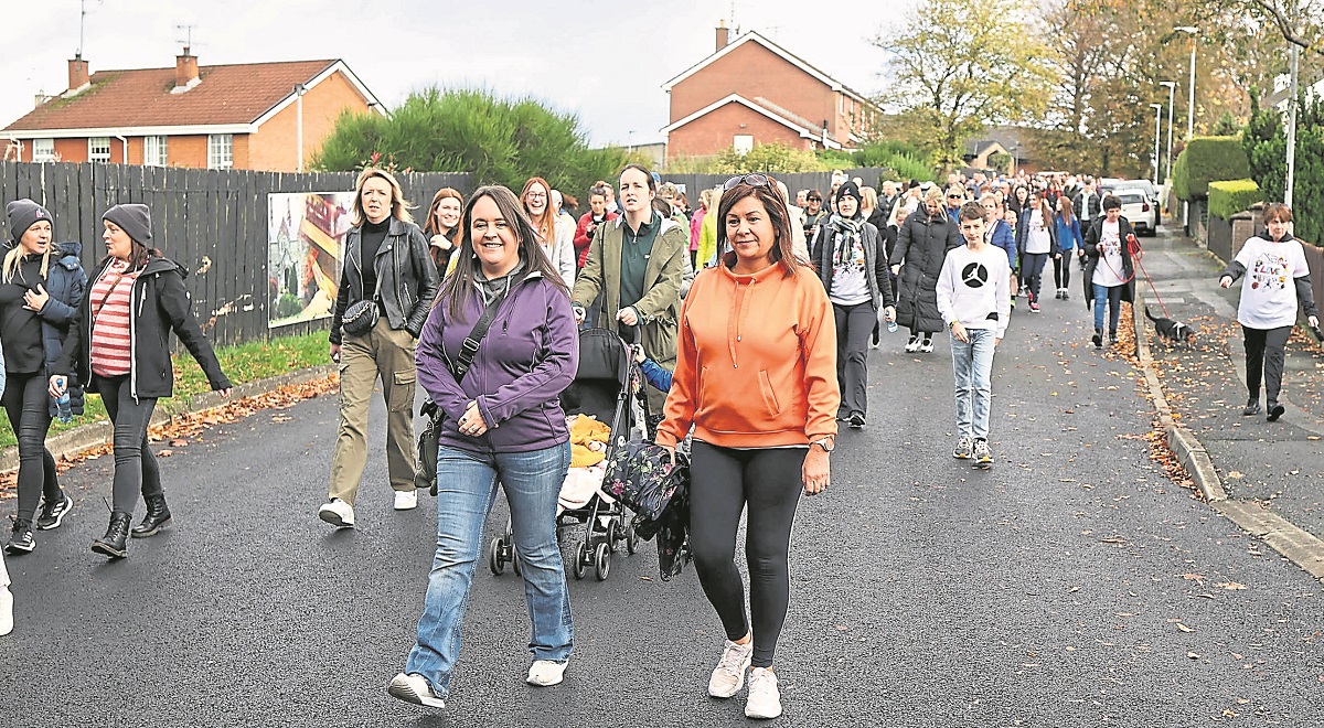 Donaghmore community walks in solidarity for inspirational Lauren