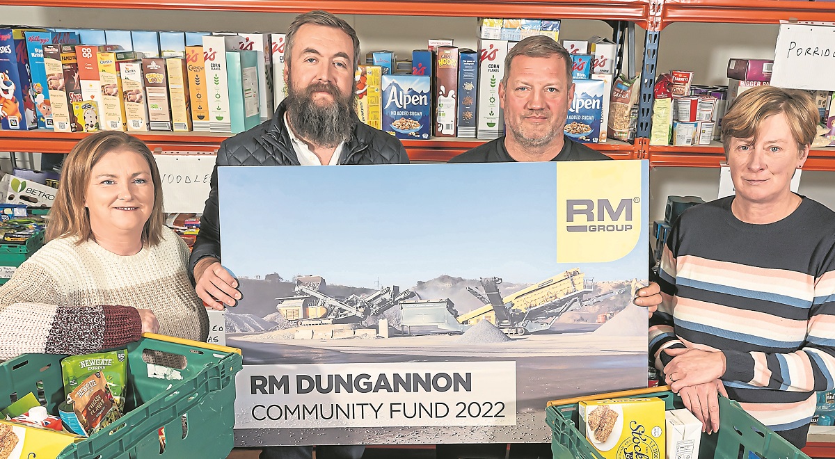 Dungannon firm pledge £1,000 support for Coalisland foodbank