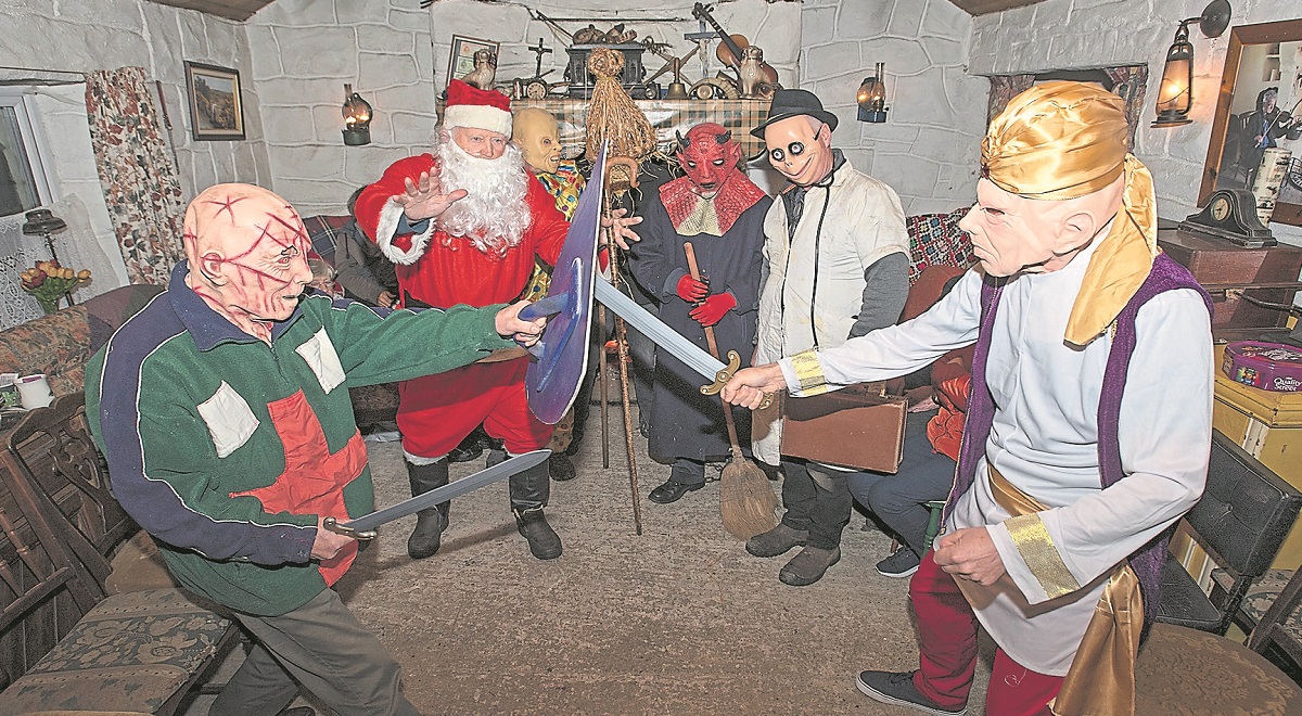 Meeting the mummers…