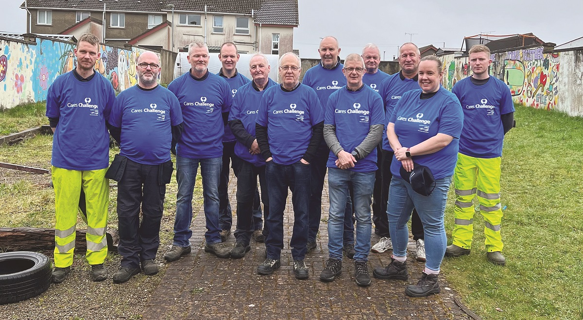 NI Water volunteers help renovate garden