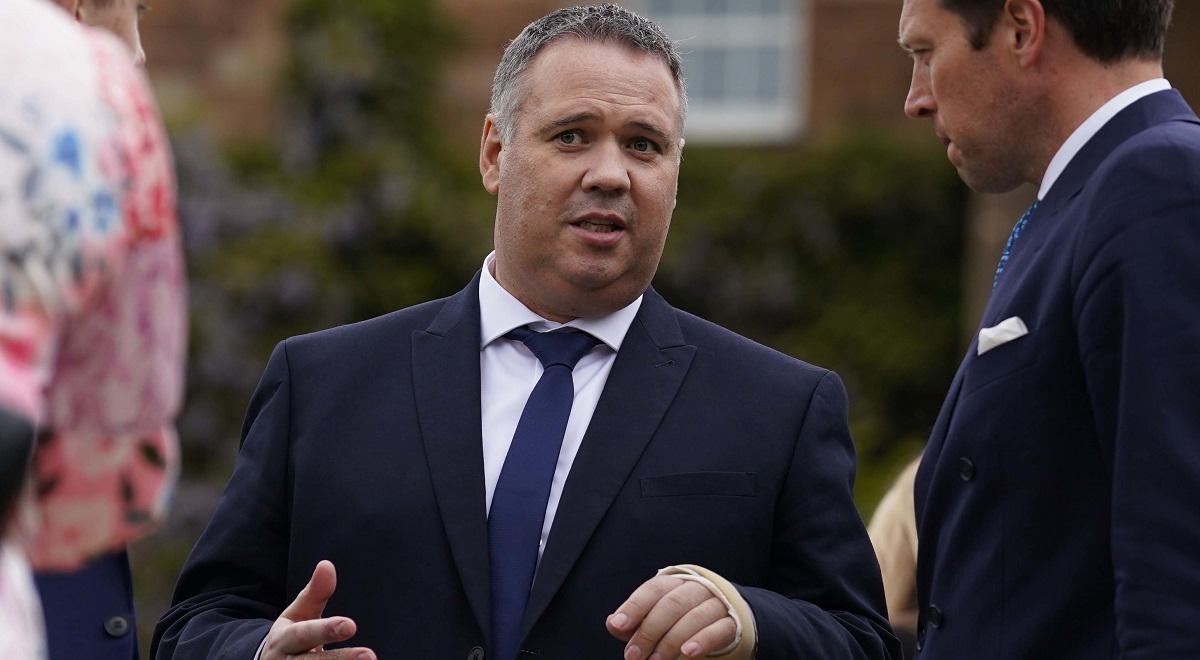 DCI Caldwell photographed in public for first time since attack