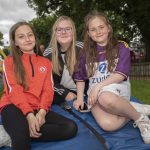 Young ladies, KatieMcCrea, Mollie Kee and Molly McCrea relax in the fair-day sun. JasMc9