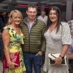 Edel Doherty with Padraig McGartland and Tina McGurren enjoy the Jimmy Buckley show at the Mellon Country Hotel Omagh.JMG44