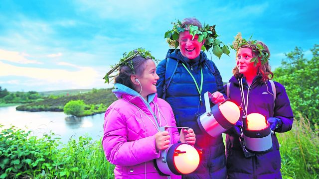 Enjoying a brilliant and beautiful summer’s night at the Gortin Lakes.
