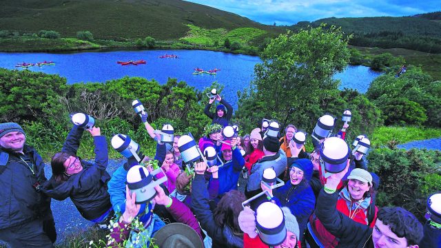 There were smiles and celebrations at Gortin as hundreds of people from across the North and beyond took part in the unique outdoor artwork event.