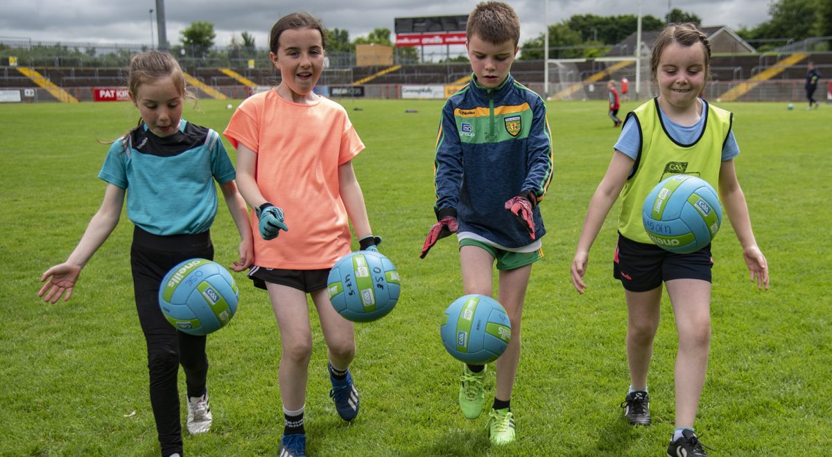 It's a family affair; Maise and sister Caitlín Doherty enjoy the drills with their cousins, siblings Charlie and Cassie Boyle. JasMc6
