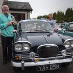 Billy and Audrey Dixon look forward to a spin out in their 1962 Singer Vogue with their beloved Merle. JasMc7
