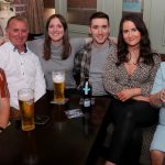 Stephen, Michael, Aimee, Dara and Jacqui Gallagher with Rose McGrath enjoy the party atmosphere at Brodericks Bar Omagh.JMG21