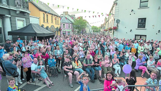 Hundreds of people descended on Dromore Main Street for the Ulster Fleadh on Friday night. JasMc12