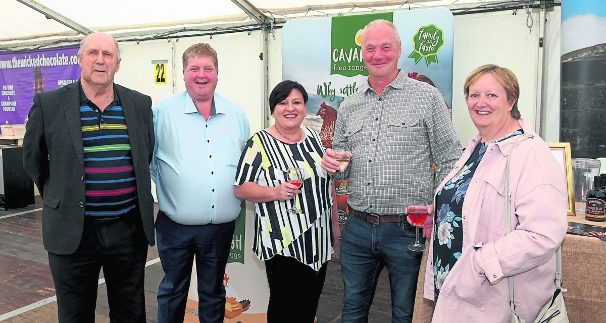 David Myles, Bobby Patterson, Linda Hamilton, Trevor and Elizabeth Fegan, were among the judges at the launch reception for the annual show, on Tuesday evening. MC 75