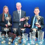 Principal, Mr Fintan Donnelly
(photo at awards table)
Denisas Fioklinas (READER OF THE YEAR)
Aliyah Rafferty (JUNIOR SPORTWOMAN OF THE YEAR, THE LYTTLE AWARD, TOP ACHIEVER 1ST PLACE)
IM-11