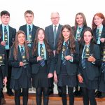 Principal, Mr Fintan Donnelly
TOP ACHIEVER 1st PLACE (13 A grades at KS3)
Eva Donaghy
Rebecca Heagney-Walsh
Rionach Martin
Claire Mc Aleer
Aimee Mc Anerney
Caolan Mc Creilly
Liam Mc Geary
Catherine Moohan
Vanessa Pumpure (absent)
Aliyah Rafferty
Amy Sheehy
IM-8