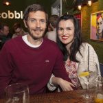Barry & Nicola McGillion enjoying the party atmosphere at the Blind Cobbler Bar Omagh.JMG1