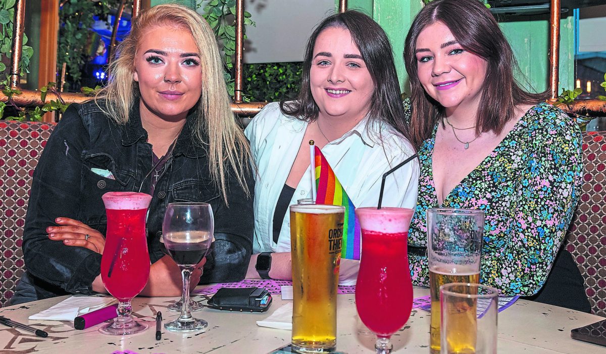 Caitlin Conway with friends Shannon McBerearty and Josie Friel.JMG10