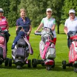 Wendy Marshall with playing partners Marian O’Doherty, Allison McGrath and Joan Pontyz Omagh Golf Club Ladies Captain.JMG3