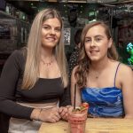 Amy Cooper and Jayne Young enjoy the party atmosphere at the Blind Cobbler Bar.JMG33